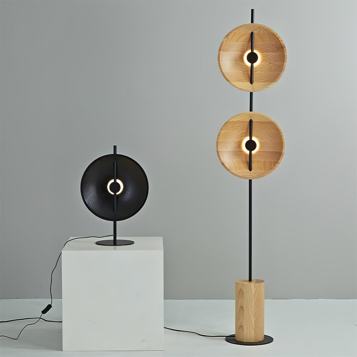 Wood Disc Table Lamp — product view 8