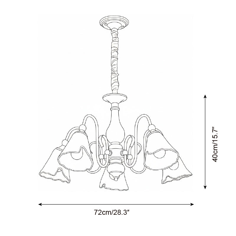 Marigold Glass Chandelier — product view 5
