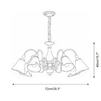 Marigold Glass Chandelier — product view 6