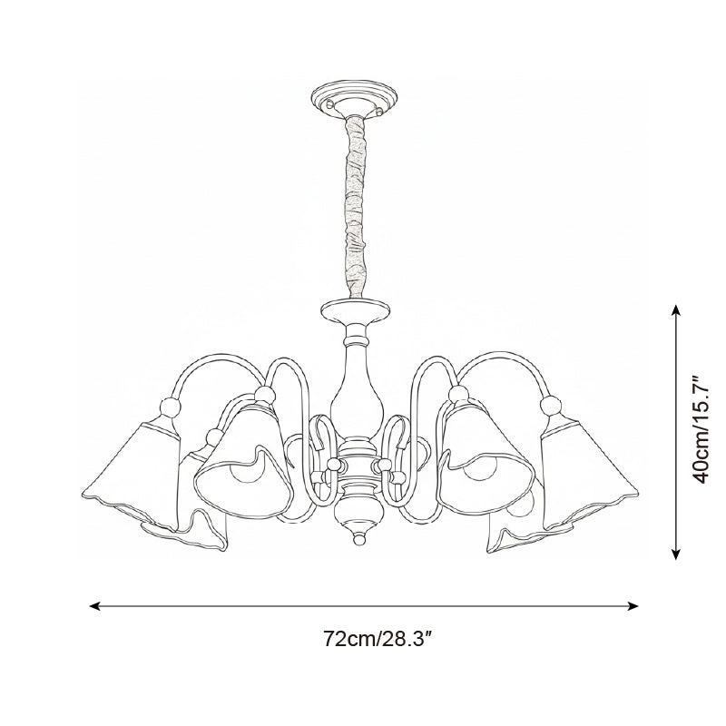 Marigold Glass Chandelier — product view 6