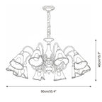 Marigold Glass Chandelier — product view 8