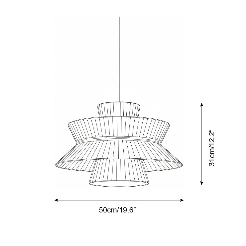 Satori Tiered Metal Pendant Lamp — product view 5