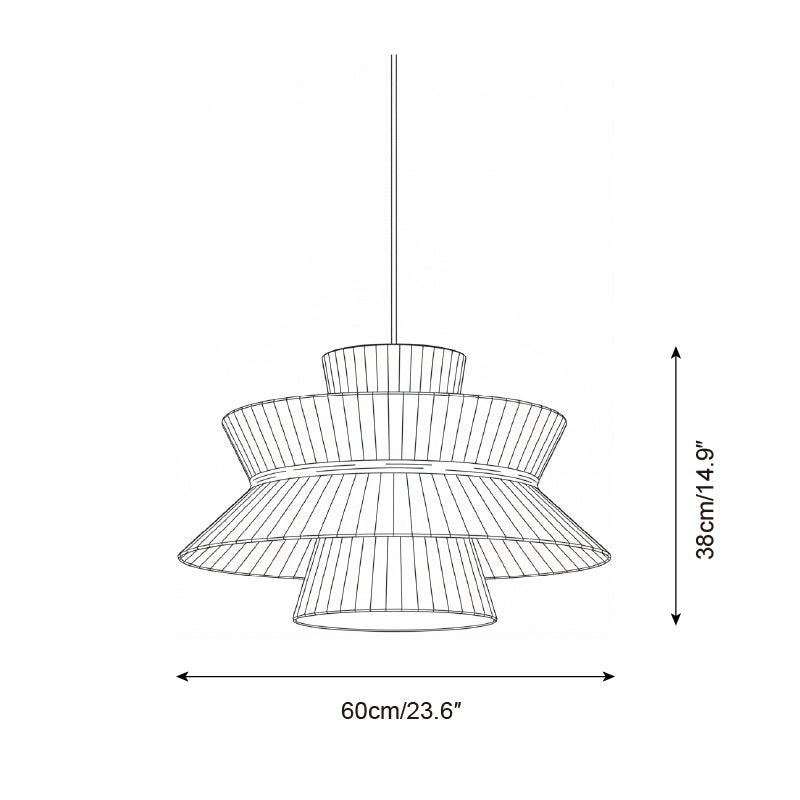 Satori Tiered Metal Pendant Lamp — product view 6