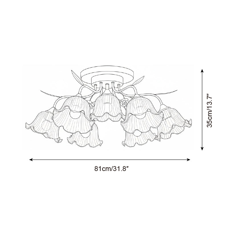 Celestia Glass Ceiling Lamp — product view 5