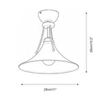 Sereno Dome Glass Ceiling Lamp — product view 5