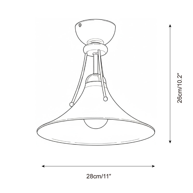 Sereno Dome Glass Ceiling Lamp — product view 5