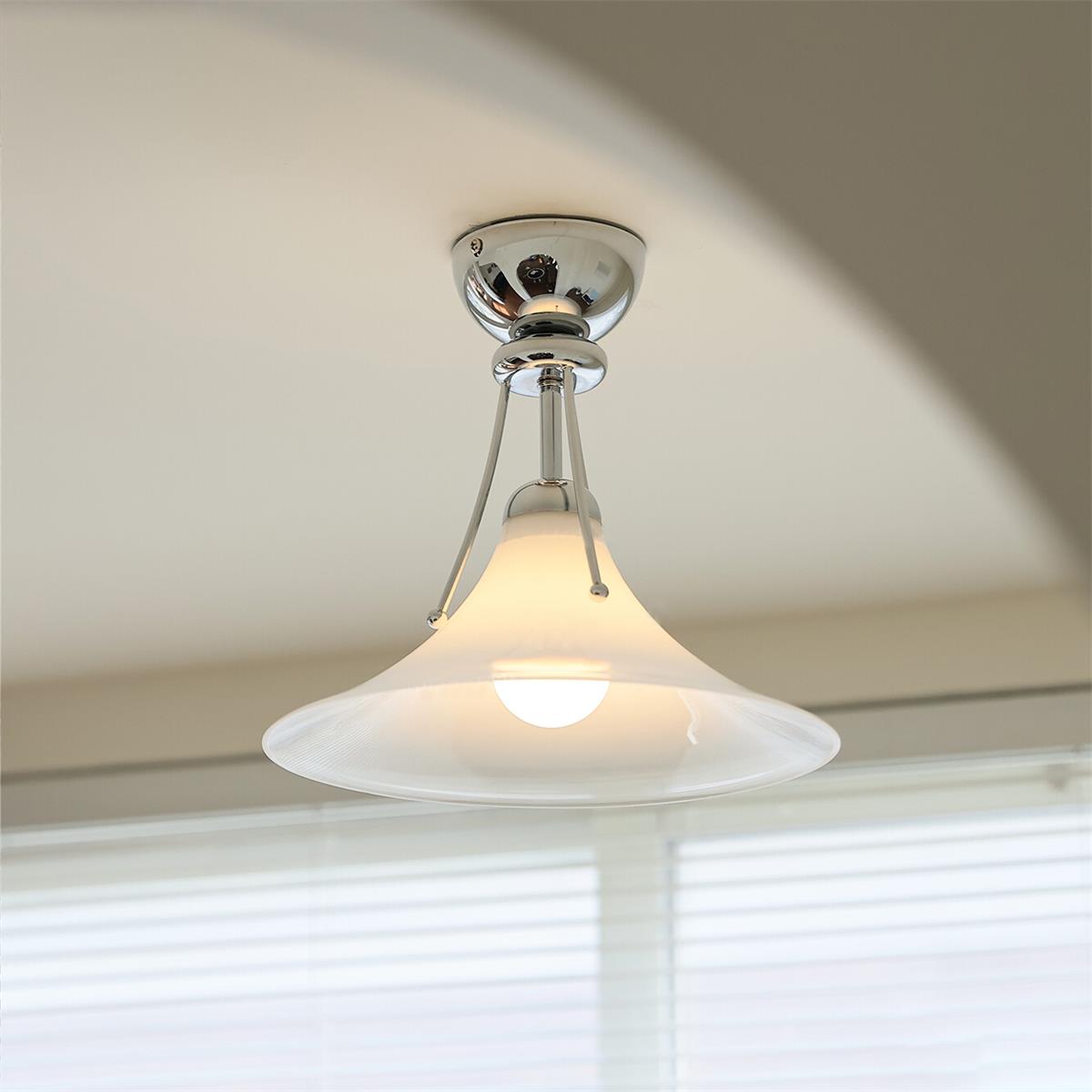 Sereno Dome Glass Ceiling Lamp — product view 6