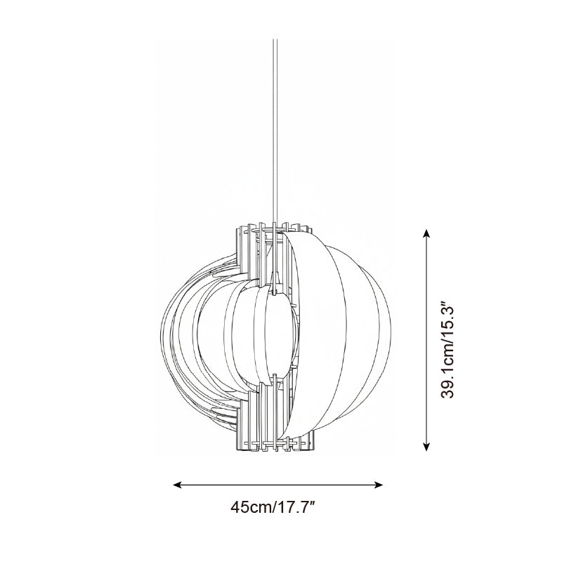 Moon Wood Pendant Lamp — product view 5