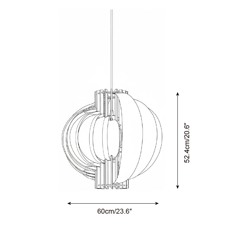 Moon Wood Pendant Lamp — product view 6