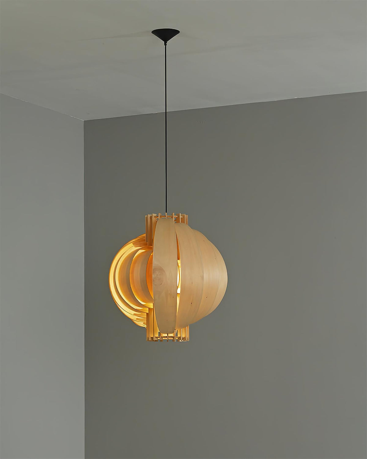 Moon Wood Pendant Lamp — product view 18