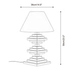 Wooden Tower Wood Table Lamp — product view 5