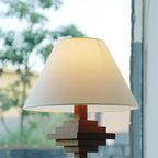 Wooden Tower Wood Table Lamp — product view 12