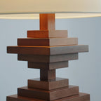 Wooden Tower Wood Table Lamp — product view 14