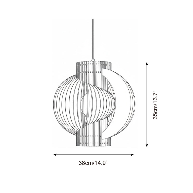 Luminous Wood Pendant Lamp — product view 5