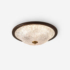 Frostwave Ripple Wood Ceiling Lamp — product view 1