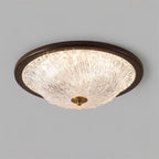 Frostwave Ripple Wood Ceiling Lamp — product view 4