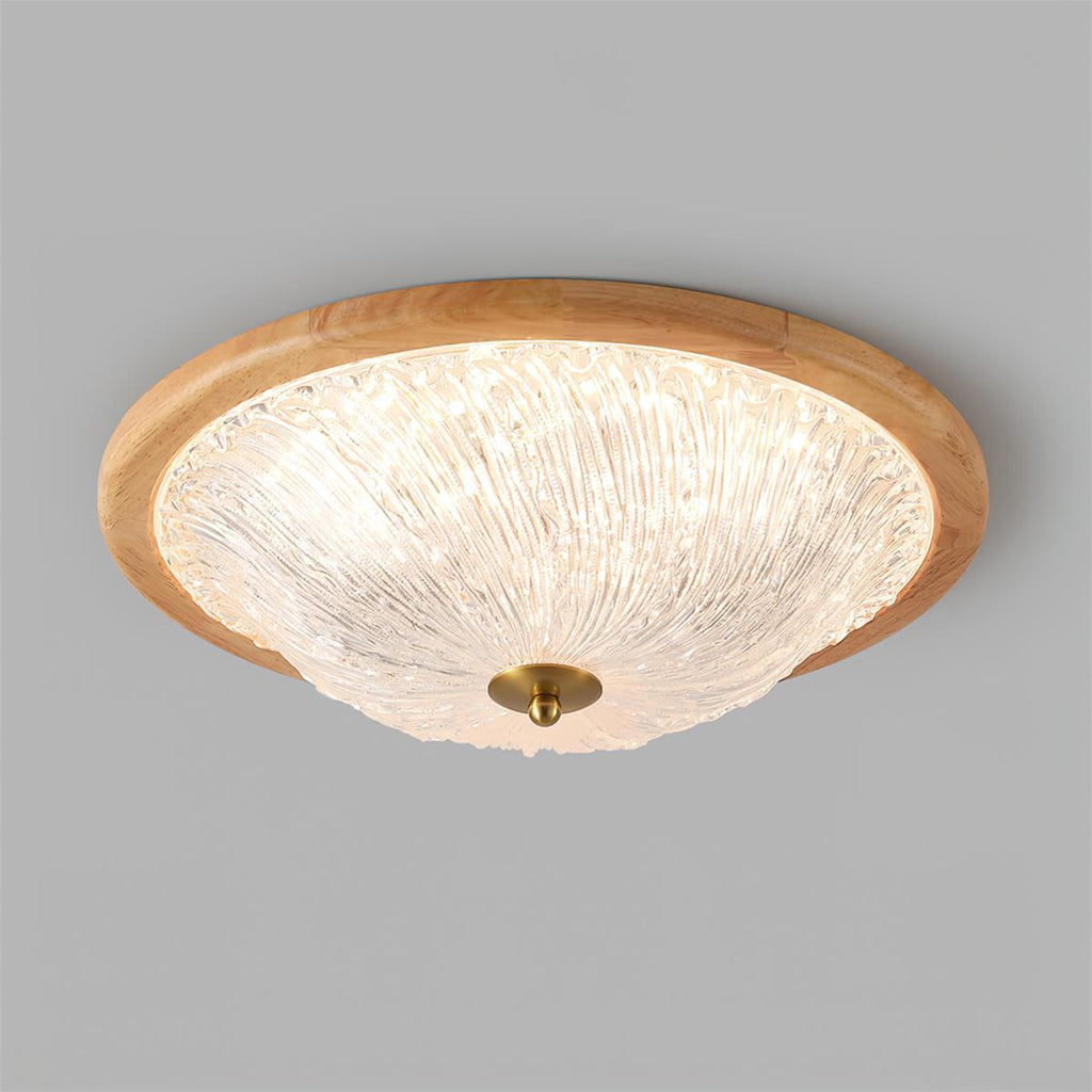 Frostwave Ripple Wood Ceiling Lamp — product view 12