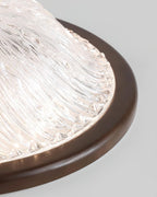 Frostwave Ripple Wood Ceiling Lamp — product view 14
