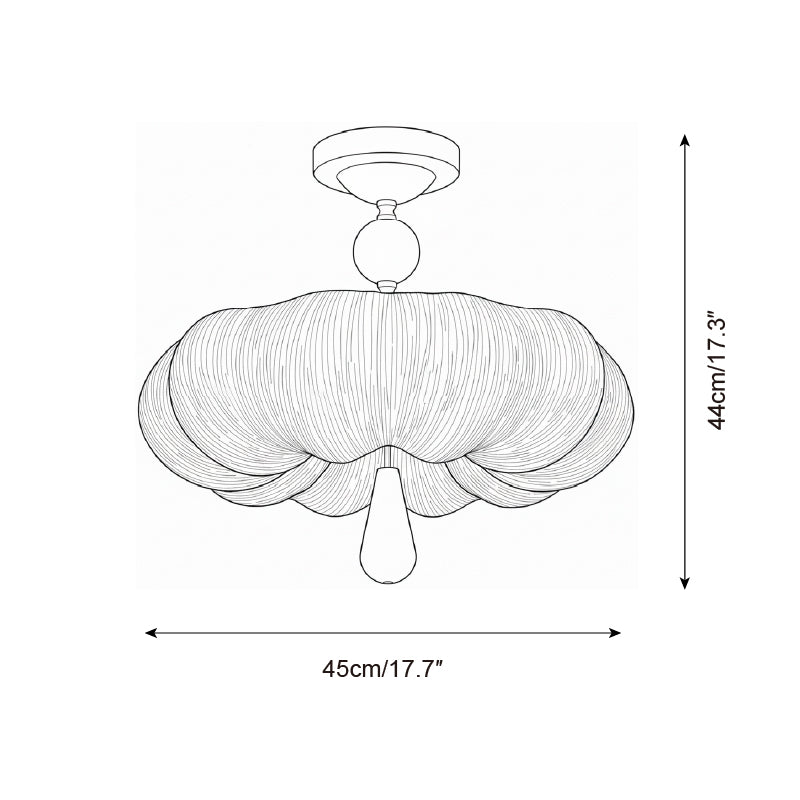 Mori Puff Metal Ceiling Lamp — product view 5