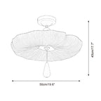 Mori Puff Metal Ceiling Lamp — product view 6