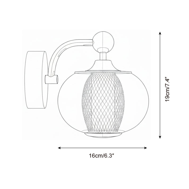 Gyro Glass Wall Lamp — product view 5