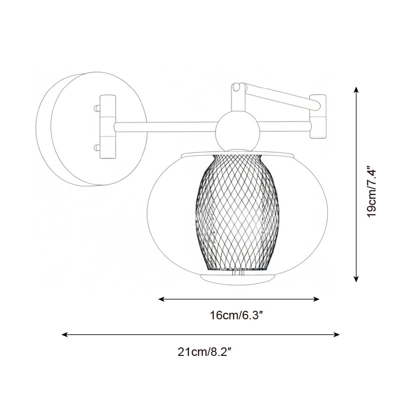 Gyro Glass Wall Lamp — product view 6