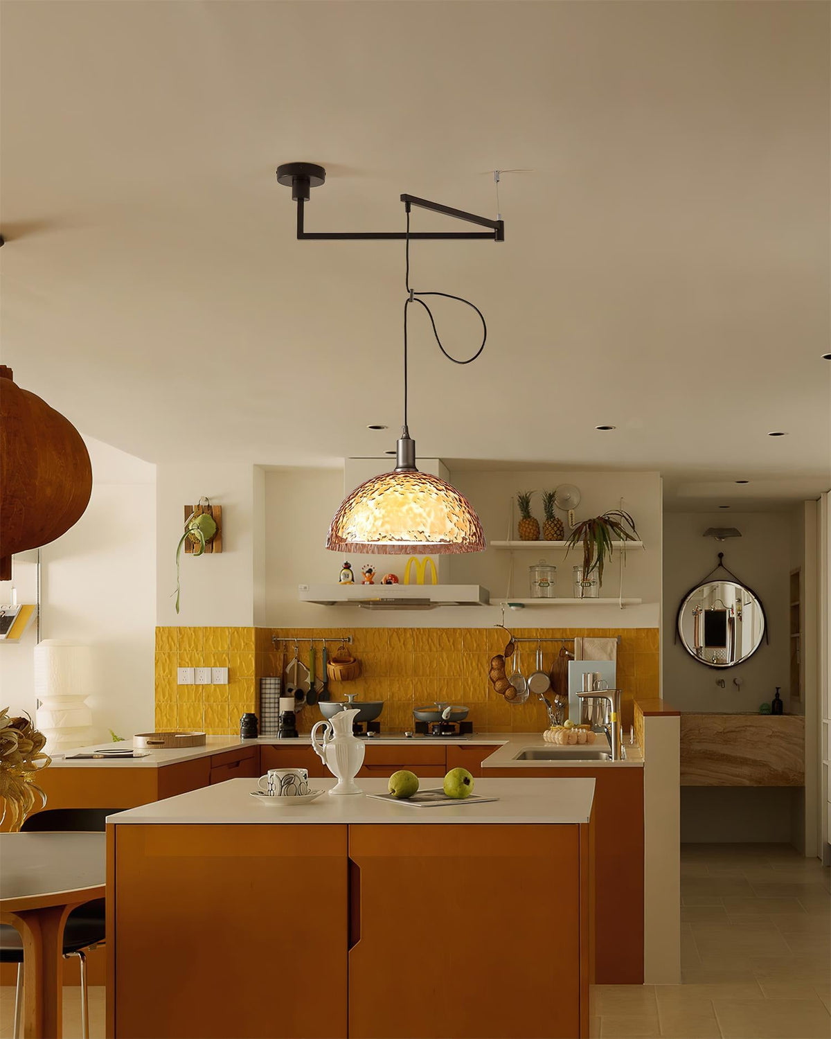 Bracket Swing Arm Metal Pendant Lamp — product view 2