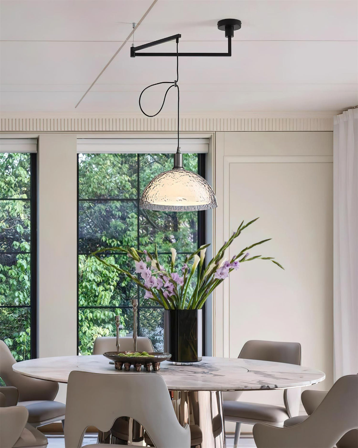 Bracket Swing Arm Metal Pendant Lamp — product view 3