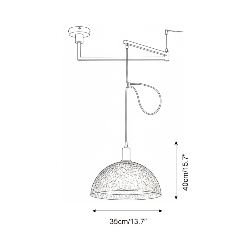 Bracket Swing Arm Metal Pendant Lamp — product view 5