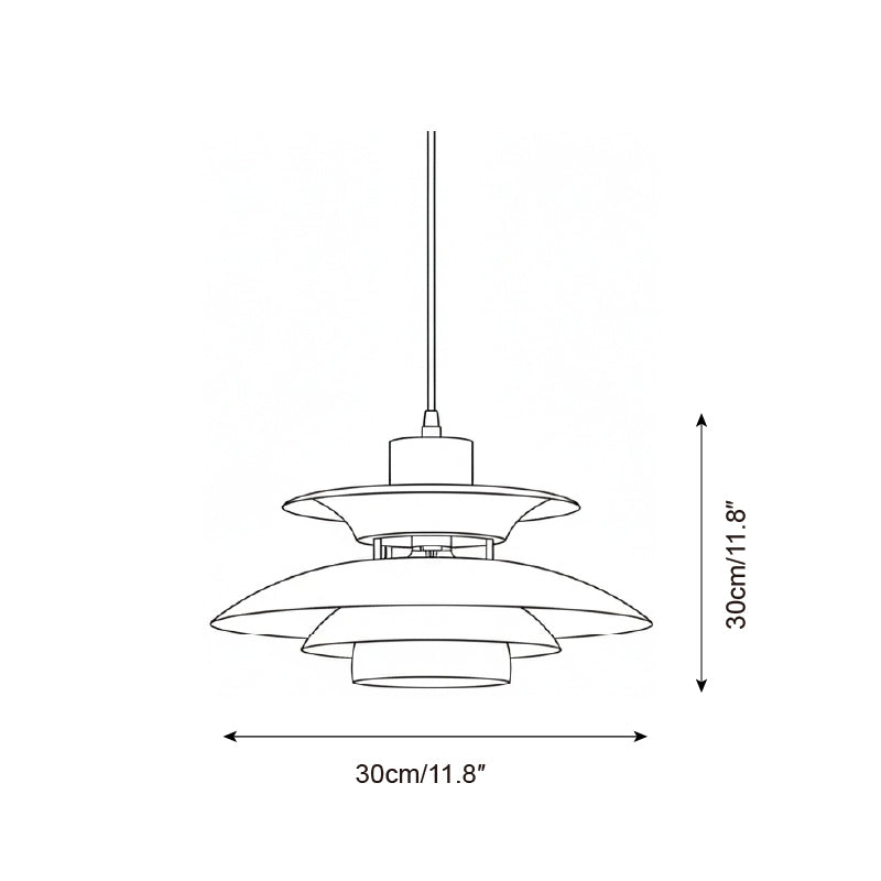 Meridian Saucer Metal Pendant Lamp — product view 5