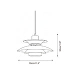 Meridian Saucer Metal Pendant Lamp — product view 5