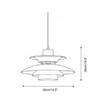 Meridian Saucer Metal Pendant Lamp — product view 6