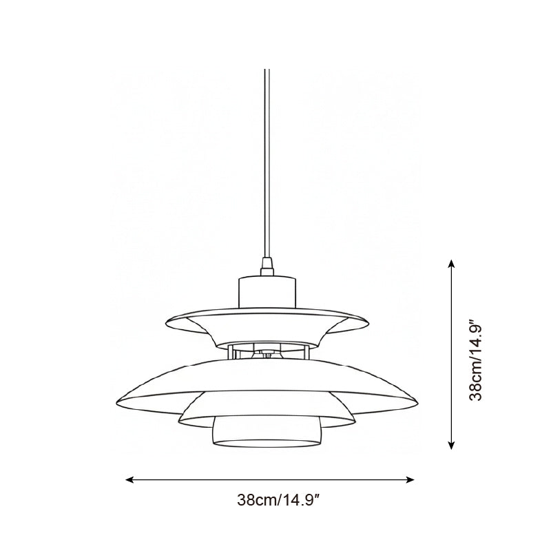 Meridian Saucer Metal Pendant Lamp — product view 6