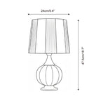 Harmony Stripe Wood Table Lamp — product view 5
