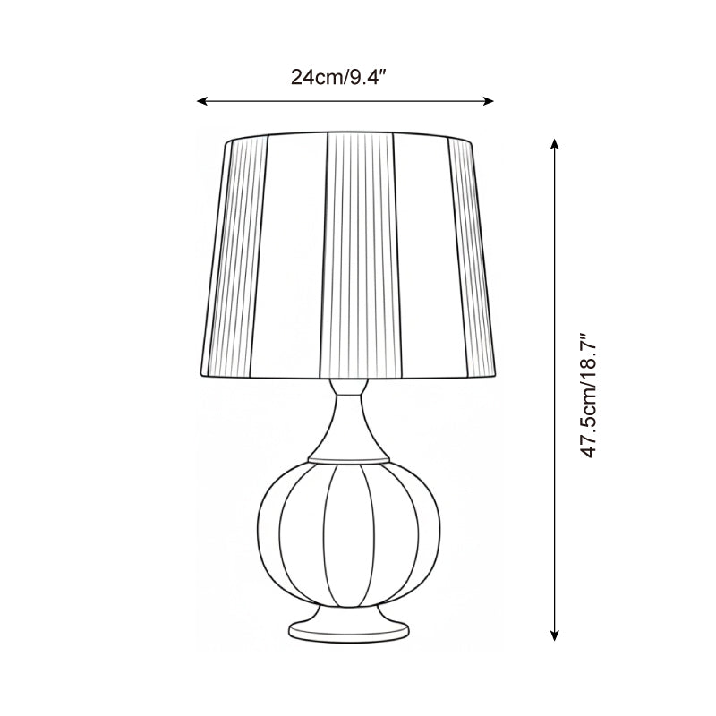 Harmony Stripe Wood Table Lamp — product view 5