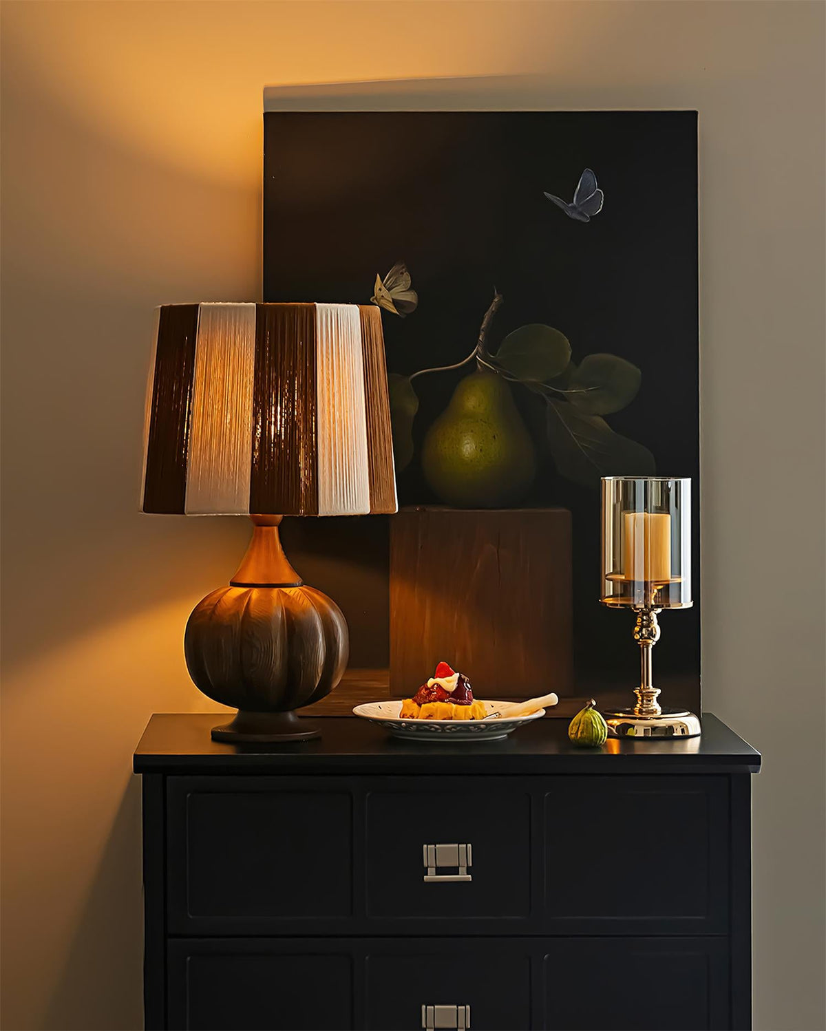 Harmony Stripe Wood Table Lamp — product view 9