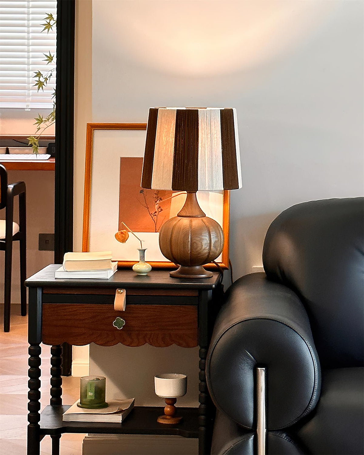 Harmony Stripe Wood Table Lamp — product view 12
