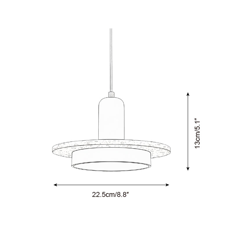 Ethereal Travertine Pendant Lamp — product view 5
