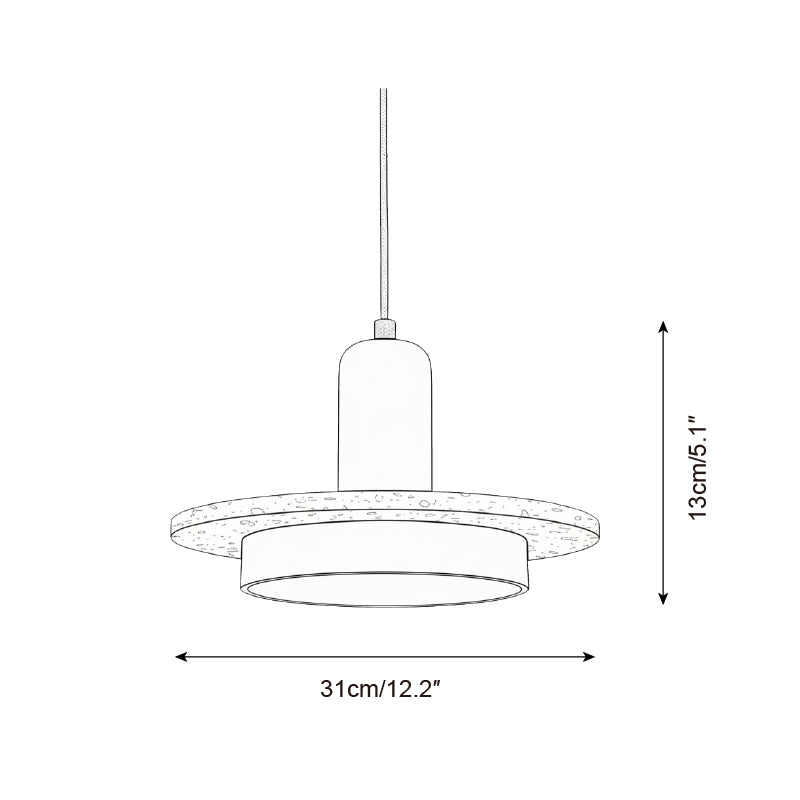 Ethereal Travertine Pendant Lamp — product view 6