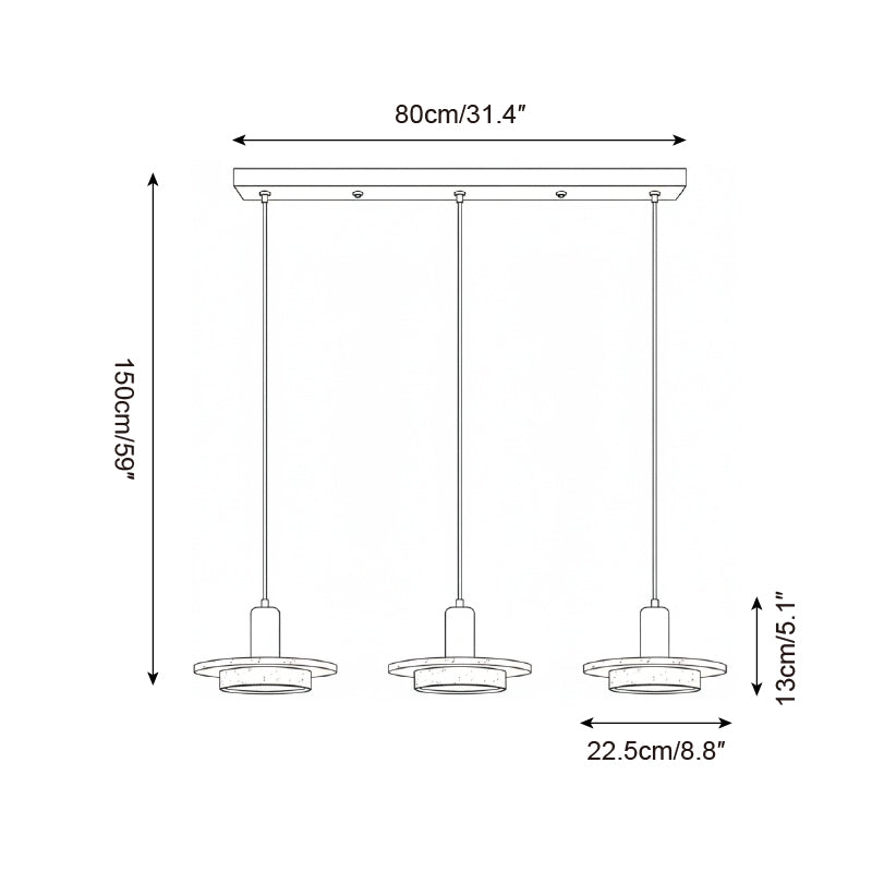 Ethereal Travertine Pendant Lamp — product view 7