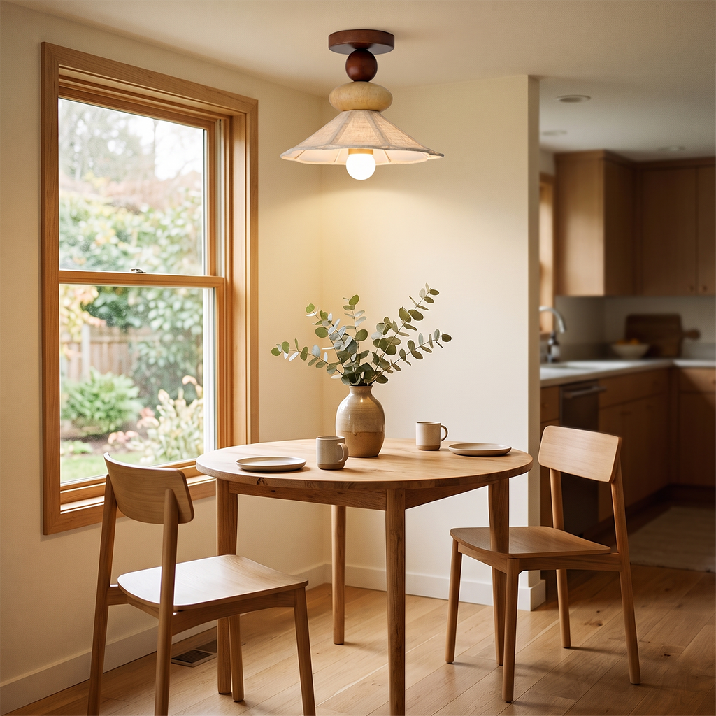 Equinox Wood Ceiling Lamp — product view 2
