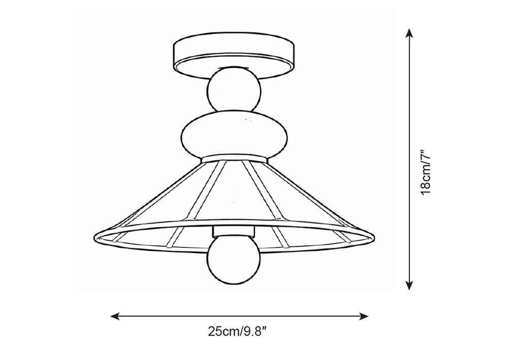 Equinox Wood Ceiling Lamp — product view 5