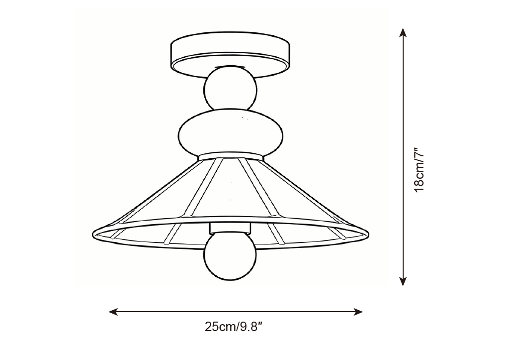 Equinox Wood Ceiling Lamp — product view 5