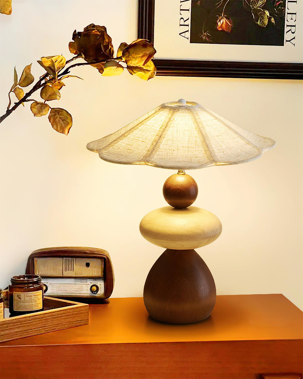 Equinox Wood Table Lamp — product view 2