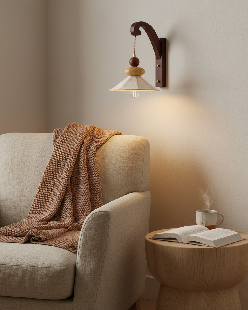 Equinox Wood Wall Lamp — product view 2