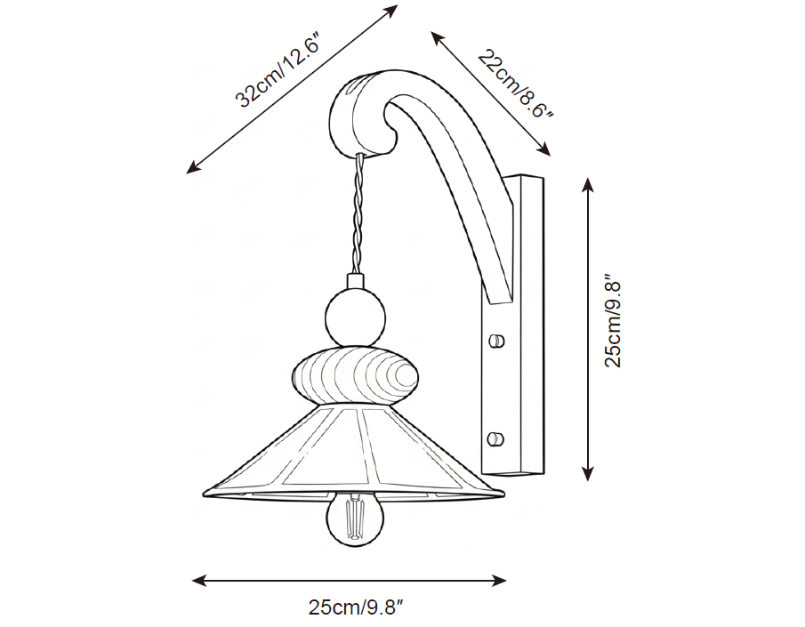 Equinox Wood Wall Lamp — product view 3