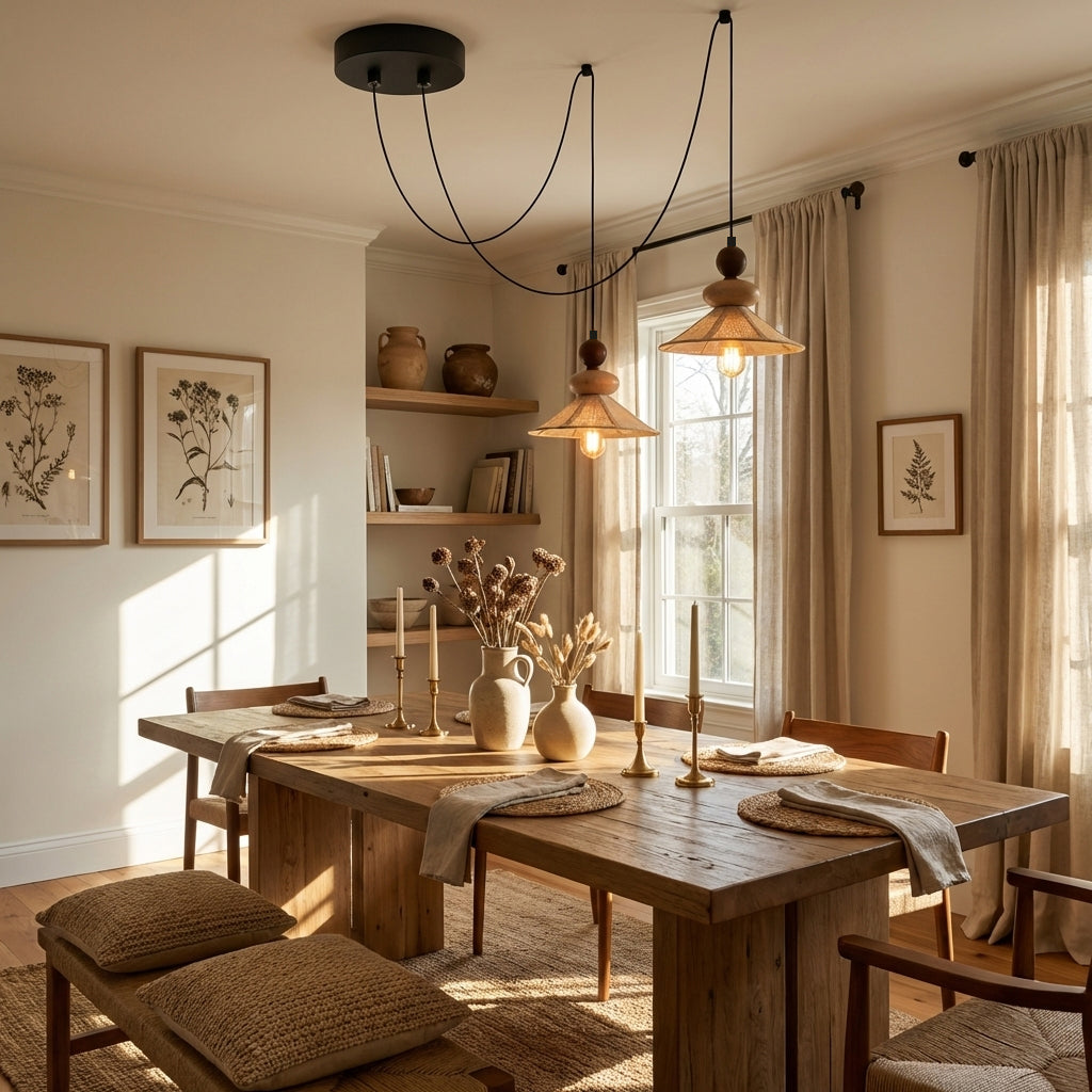 Equinox Displacement Wood Pendant Lamp — product view 2
