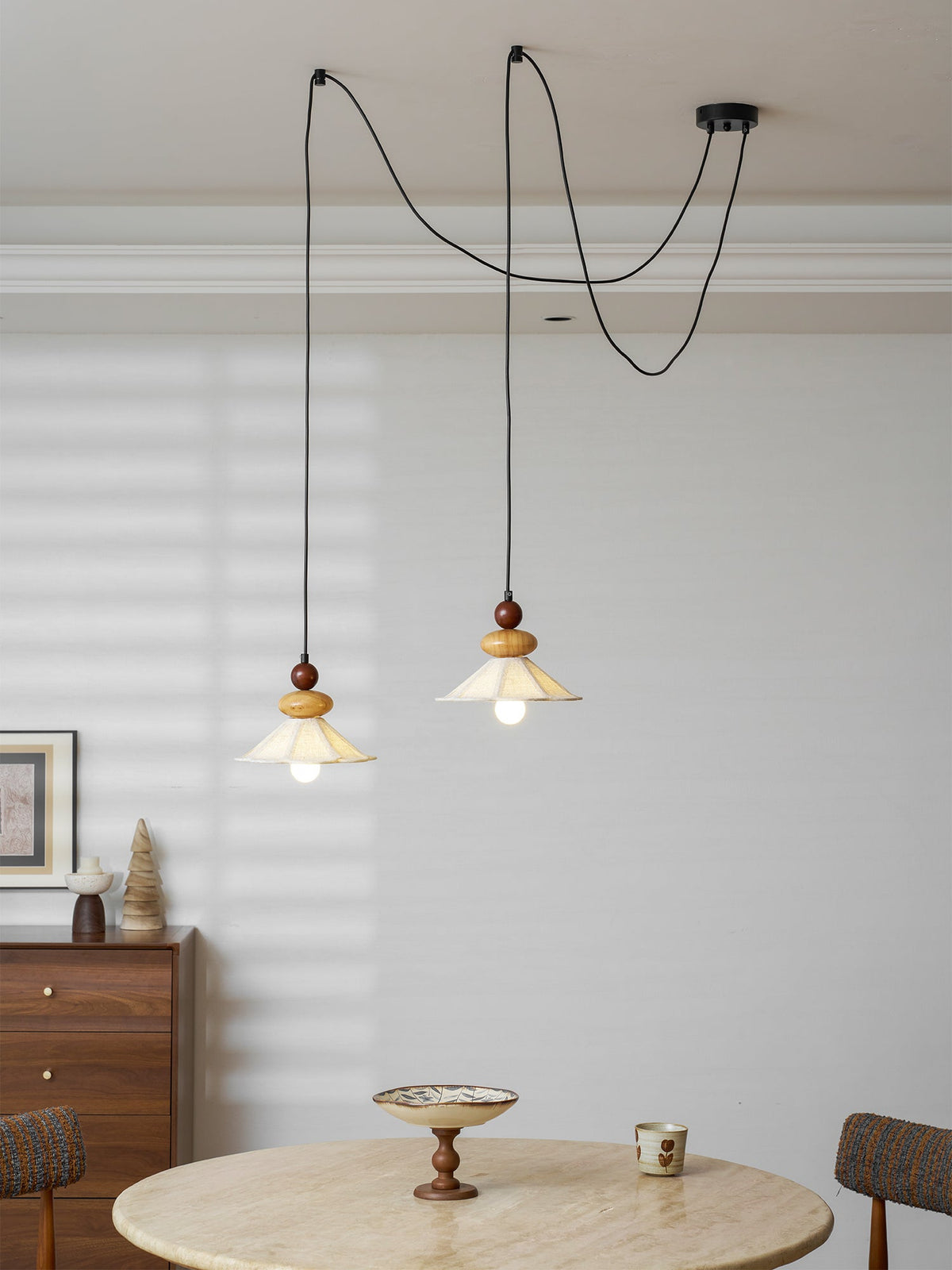 Equinox Displacement Wood Pendant Lamp — product view 7