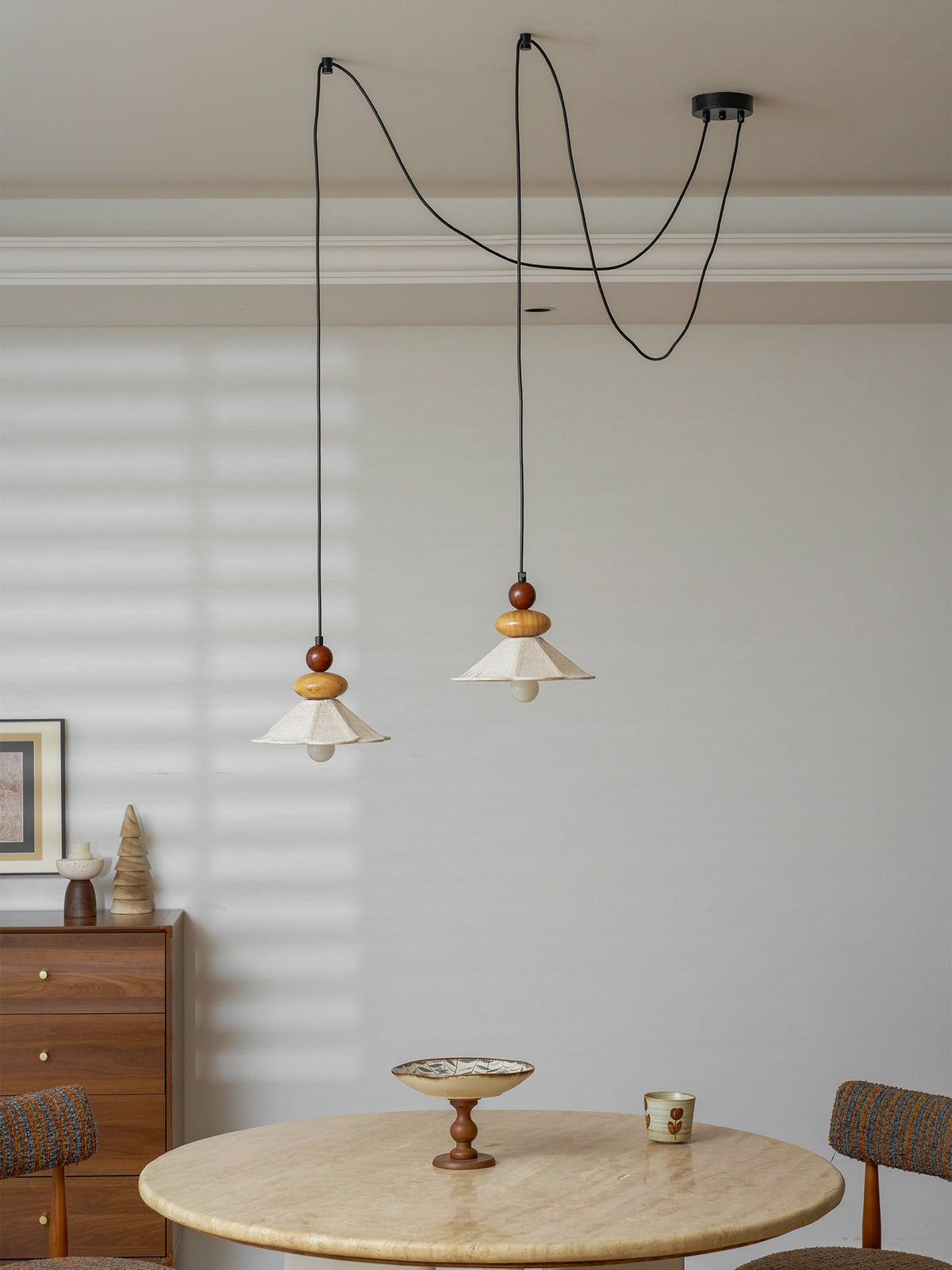 Equinox Displacement Wood Pendant Lamp — product view 9
