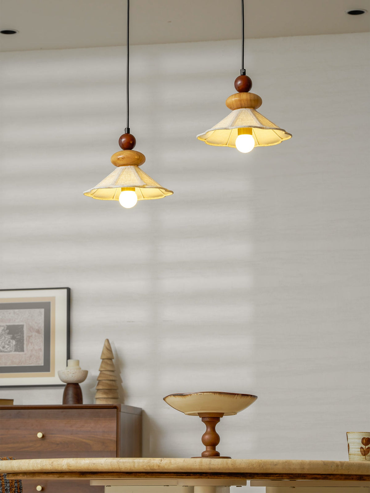 Equinox Displacement Wood Pendant Lamp — product view 10